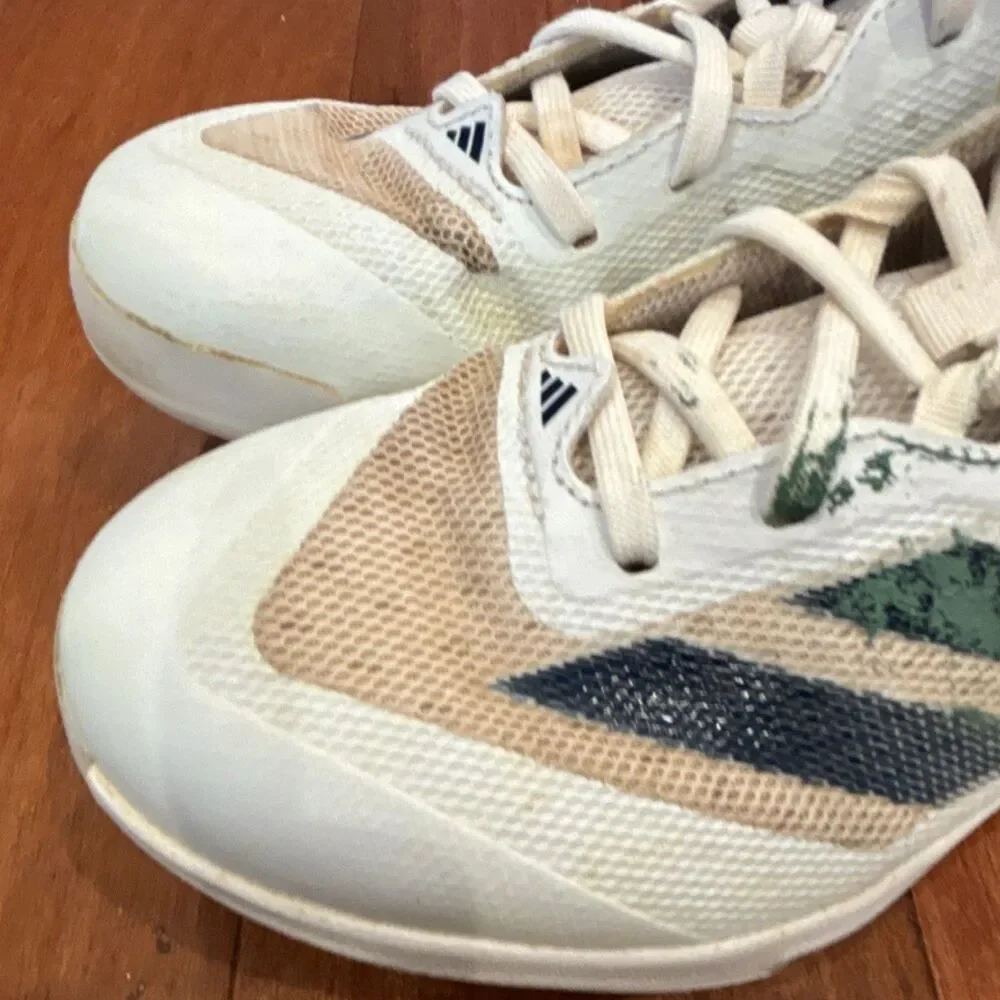 adidas White/Blue/Green Men's Baseball Cleats Medium (D) size 7